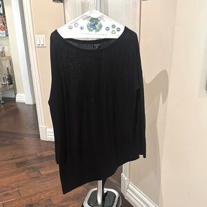 Splendid Asymmetrical Black Sweater Size Small